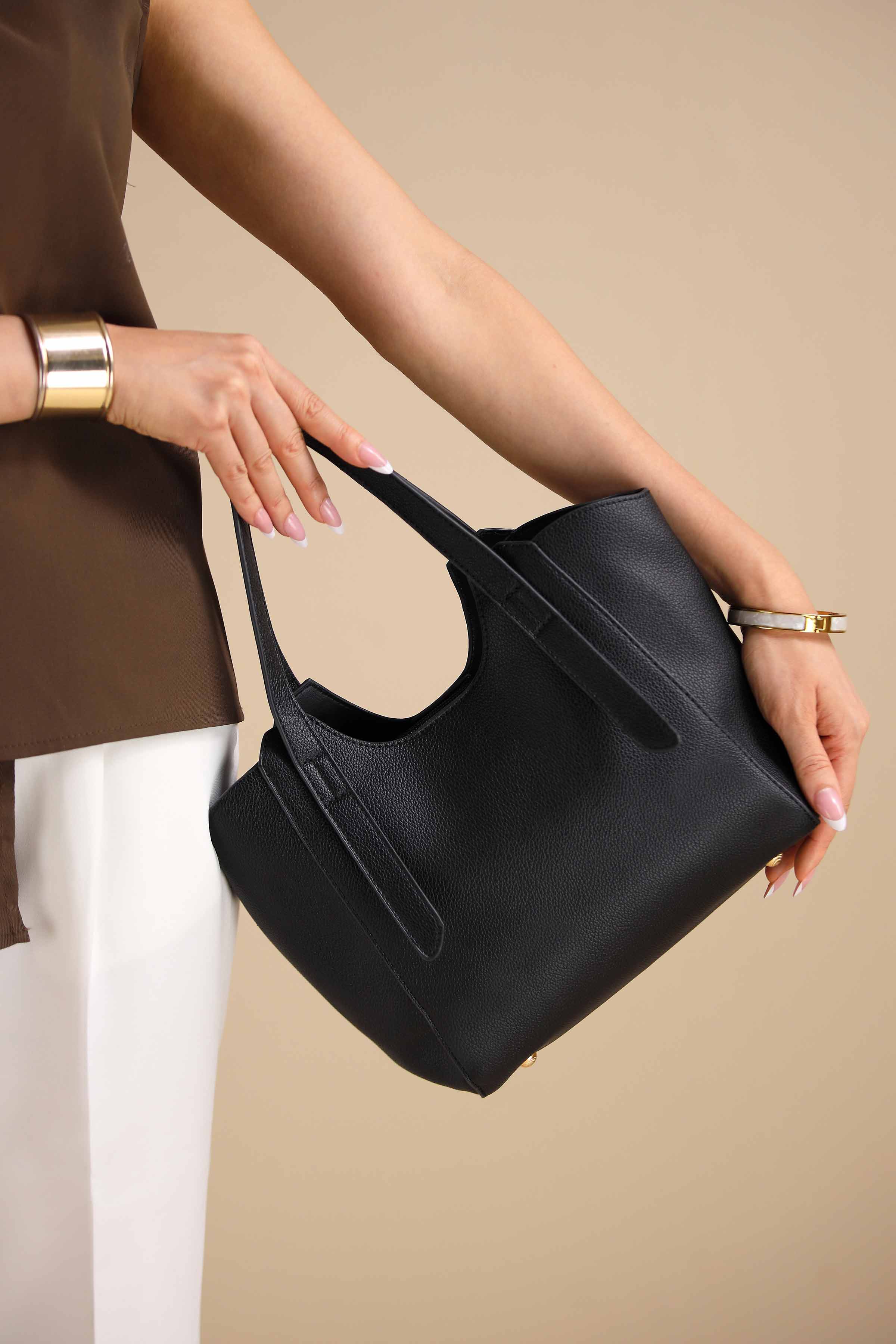 Black Shoulder Bag-444352103 - Image 7