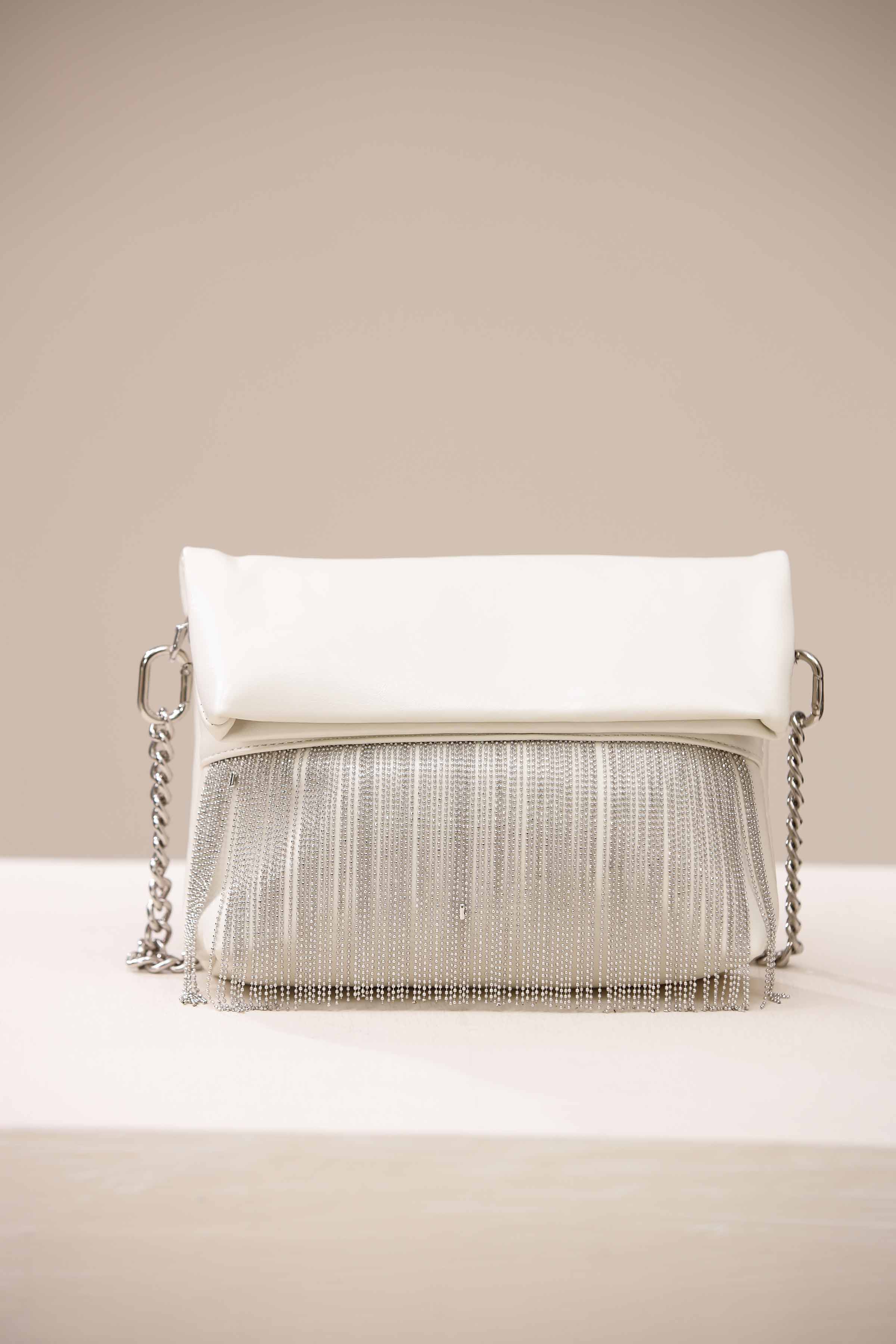 White Evening Bag-444532112 - Image 2