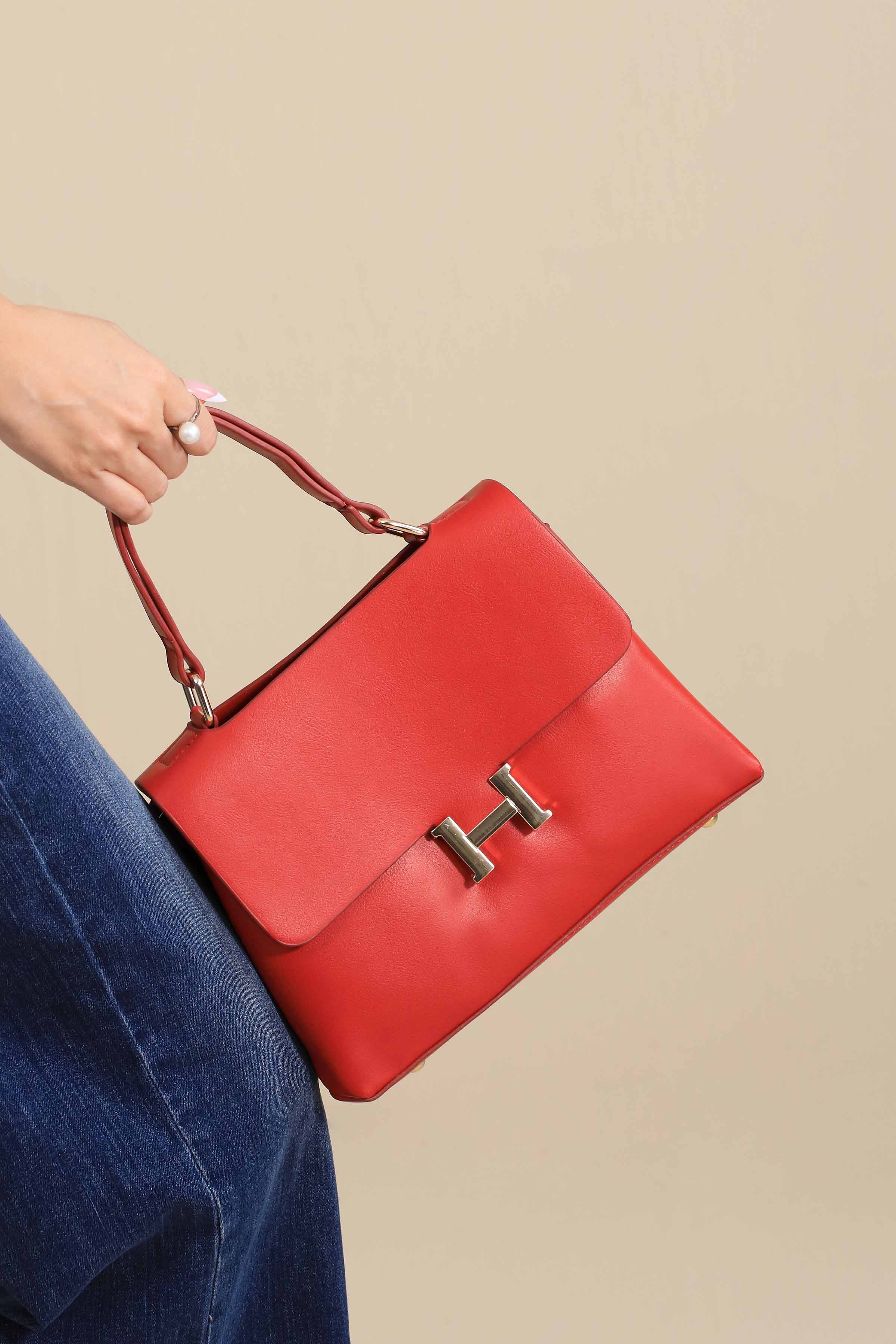 Red Shoulder Bag-444812101 - Image 3