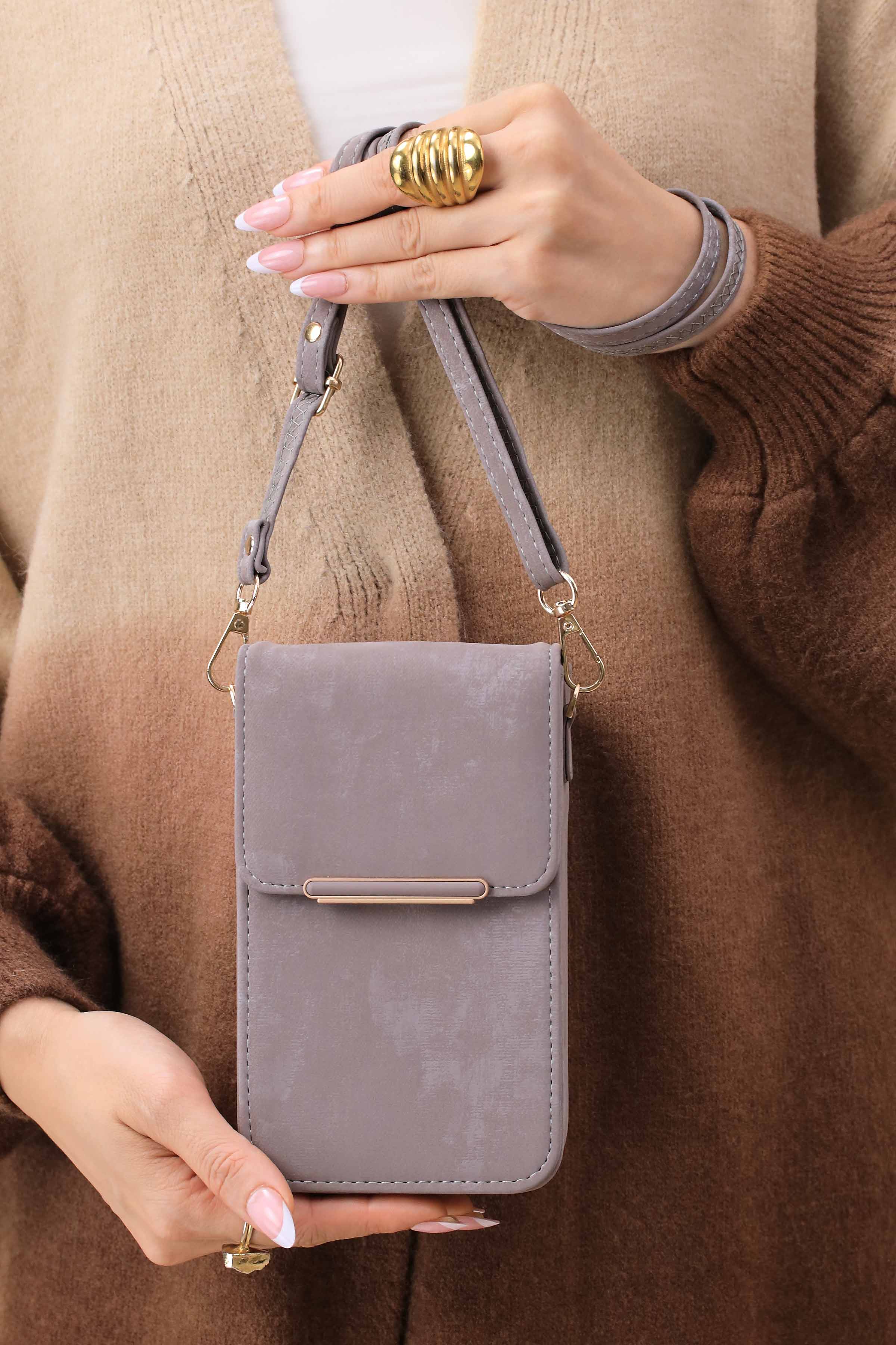 Grey Phone Bag-444922111 - Image 4