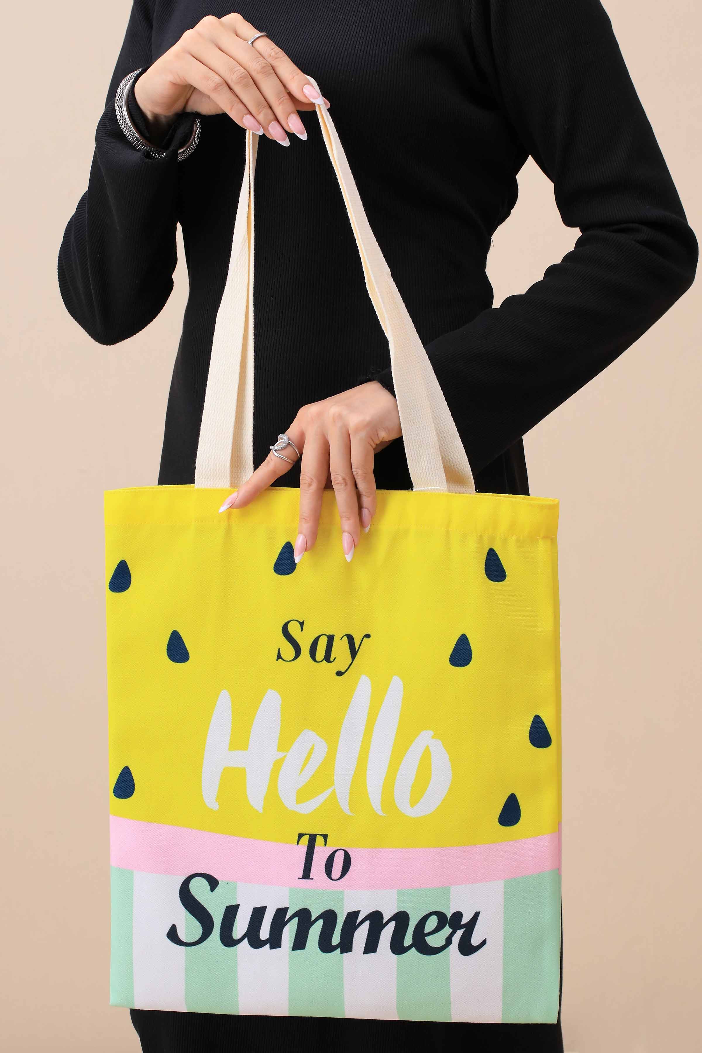 Off White Fabric Bag-443762107 - Image 5