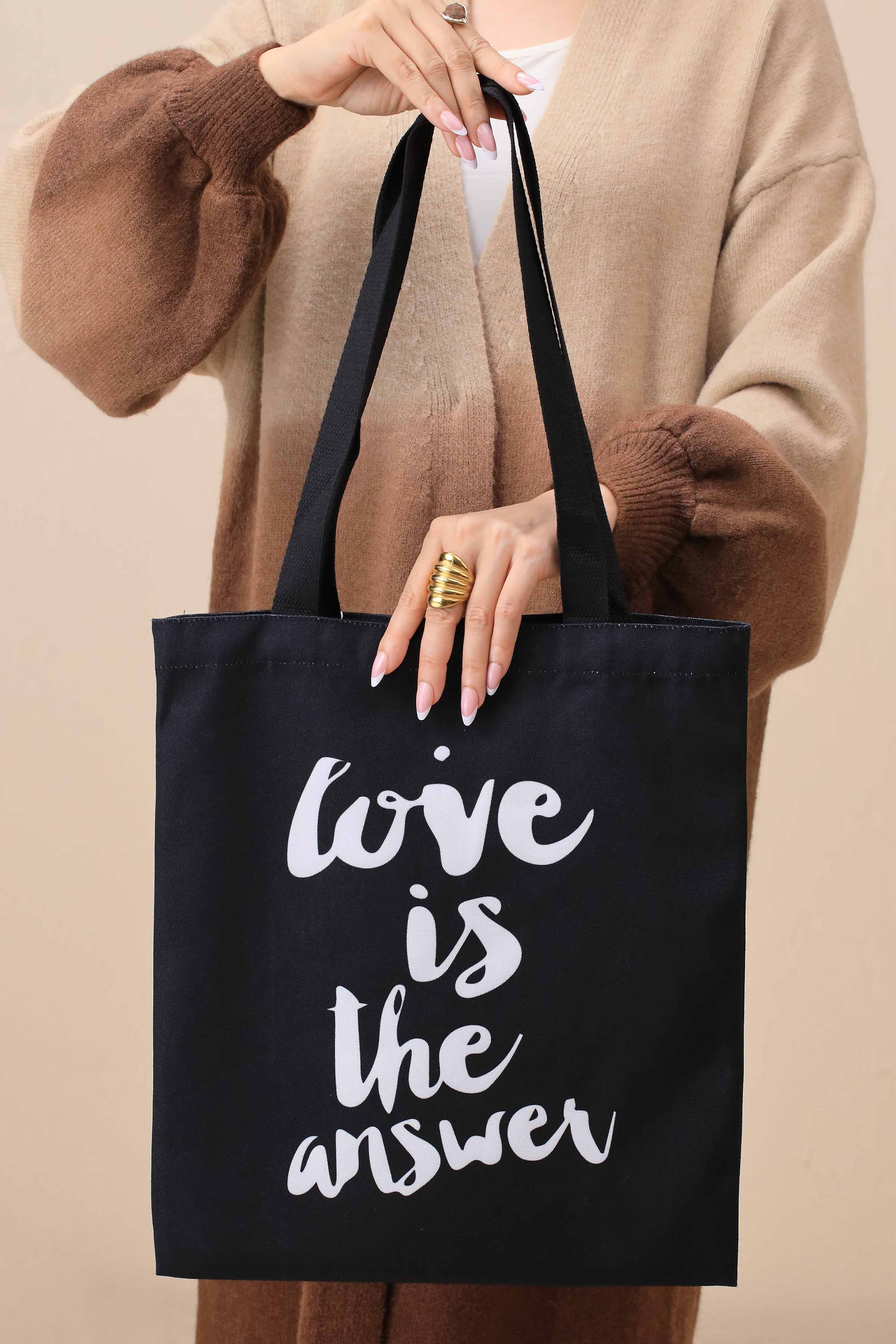 Black Fabric Bag-443782103 - Image 4