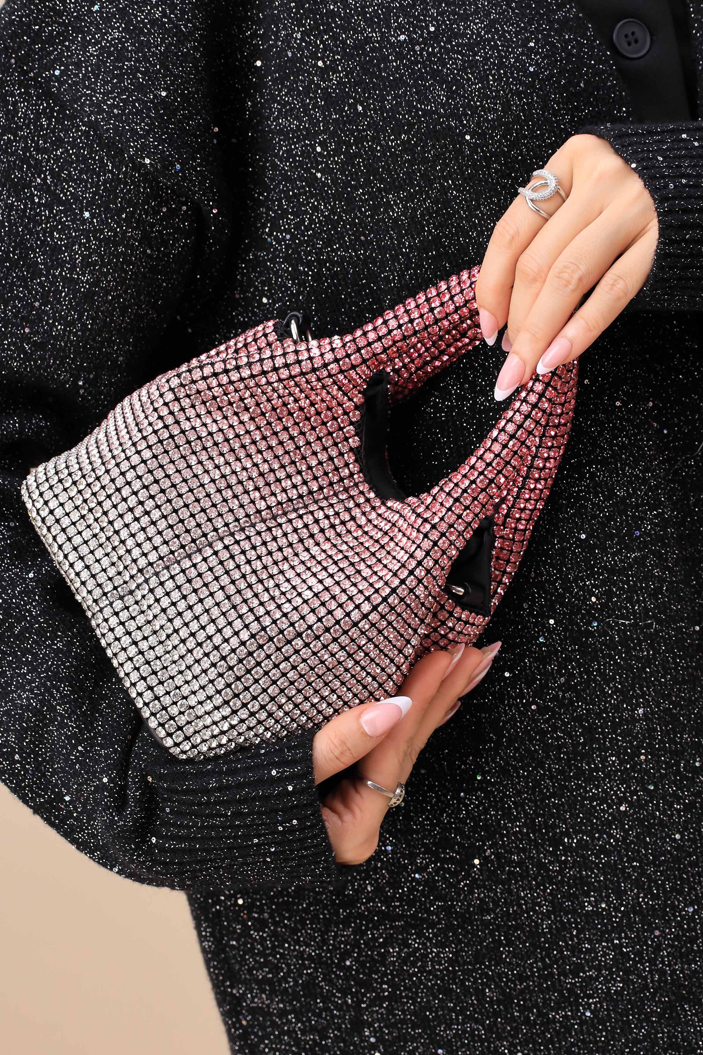 Gradient Pink Clutch-444192105 - Image 8