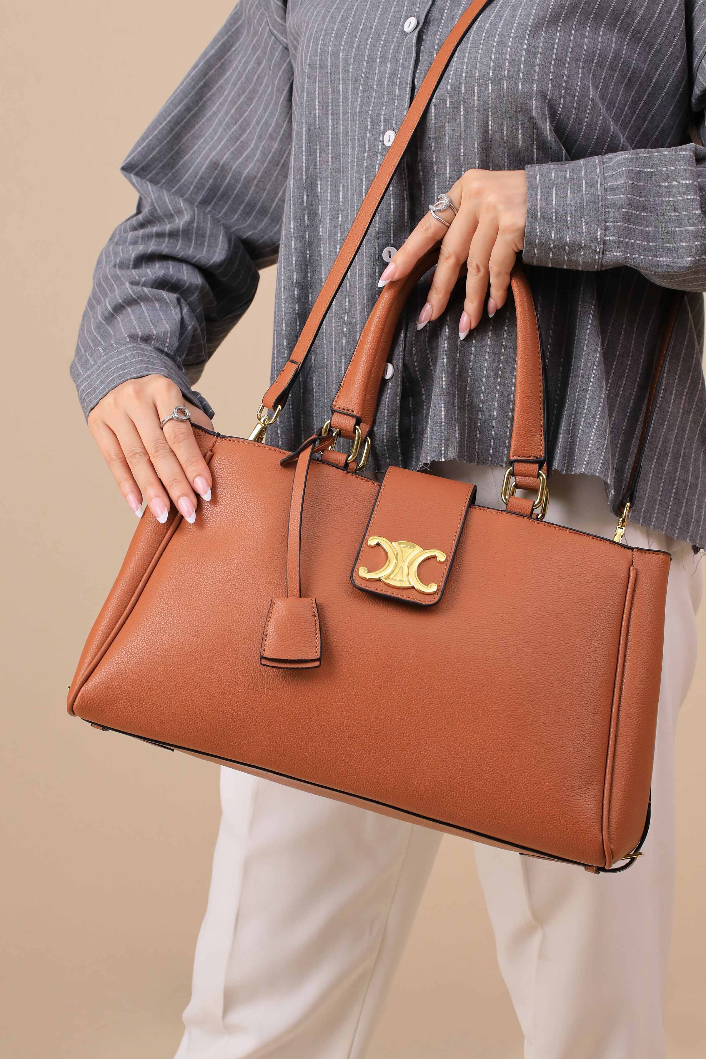 Brown Shoulder Bag-445472113 - Image 6