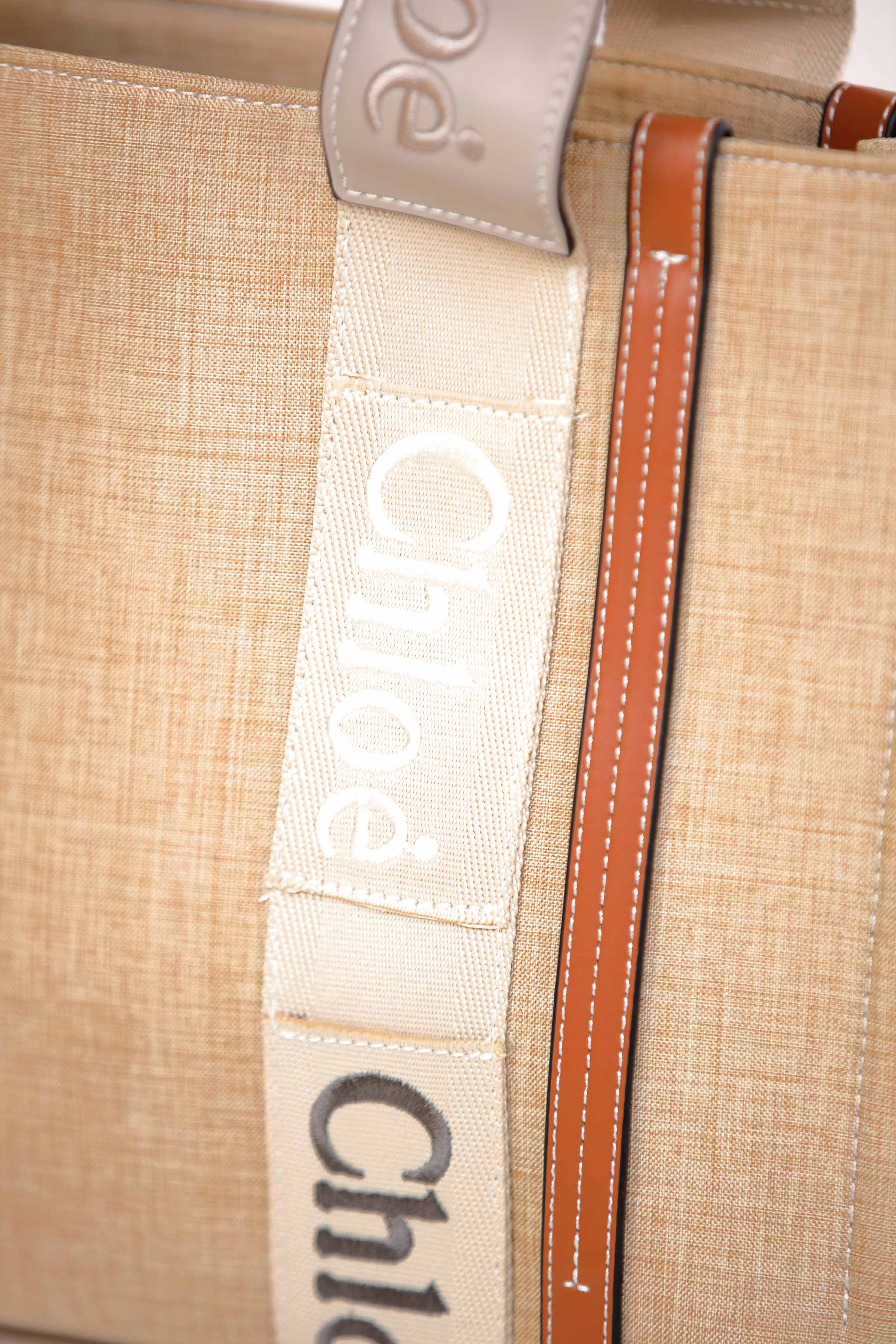 Beige & Brown Tote Bag-441012118 - Image 3