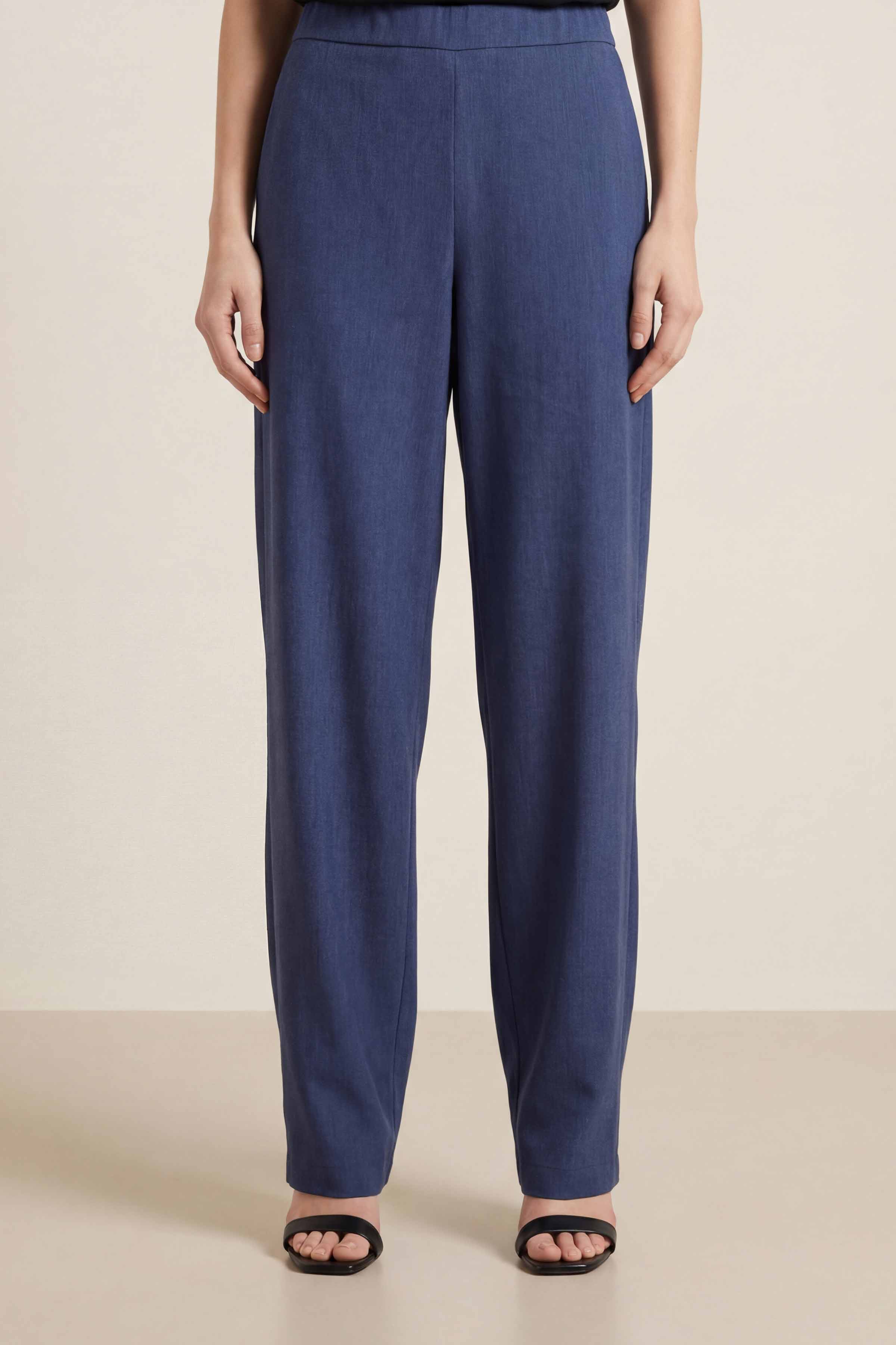 Navy Women Pants-447960121 - Image 2