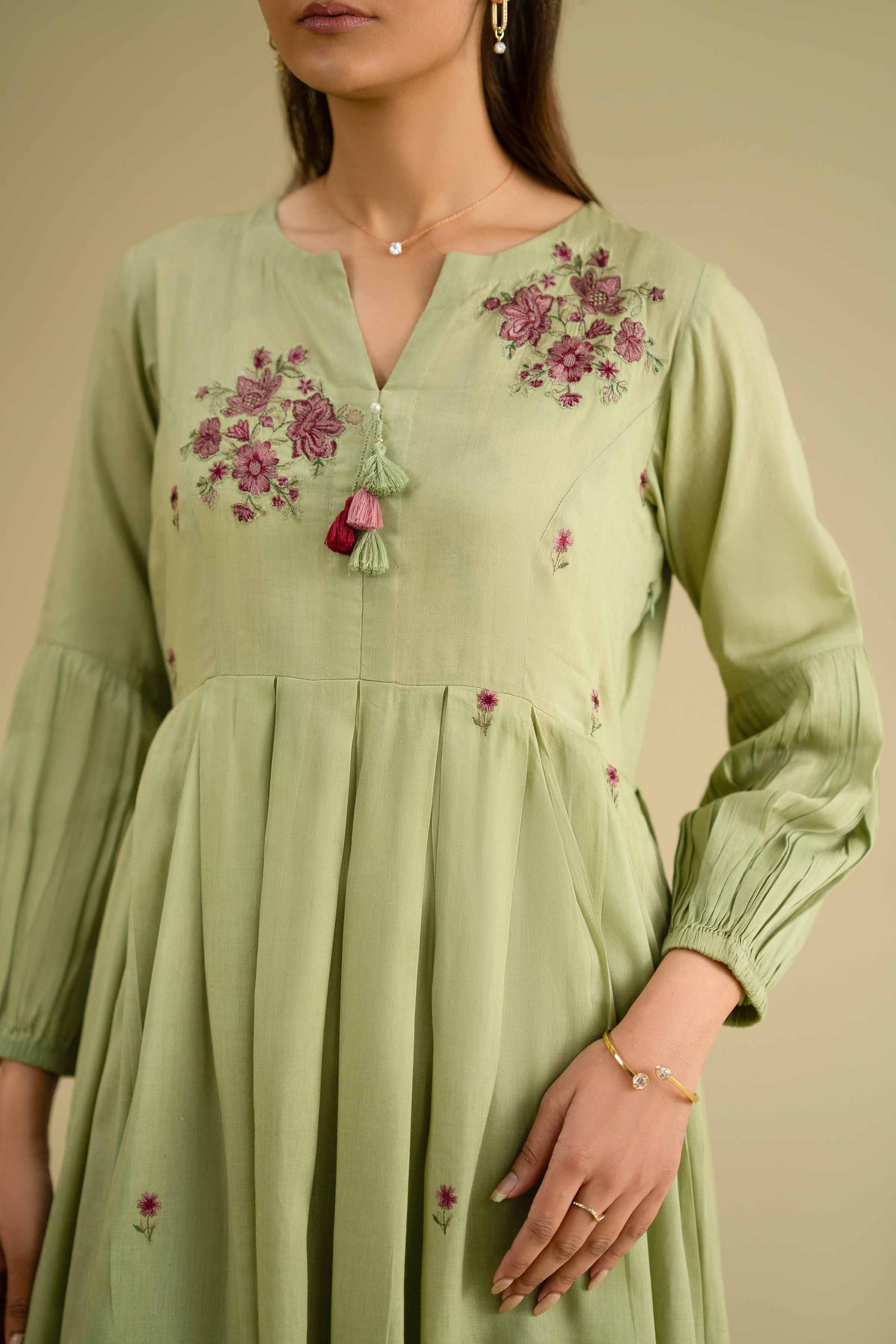 Embroidered Dress - KFE26-06 - Image 8