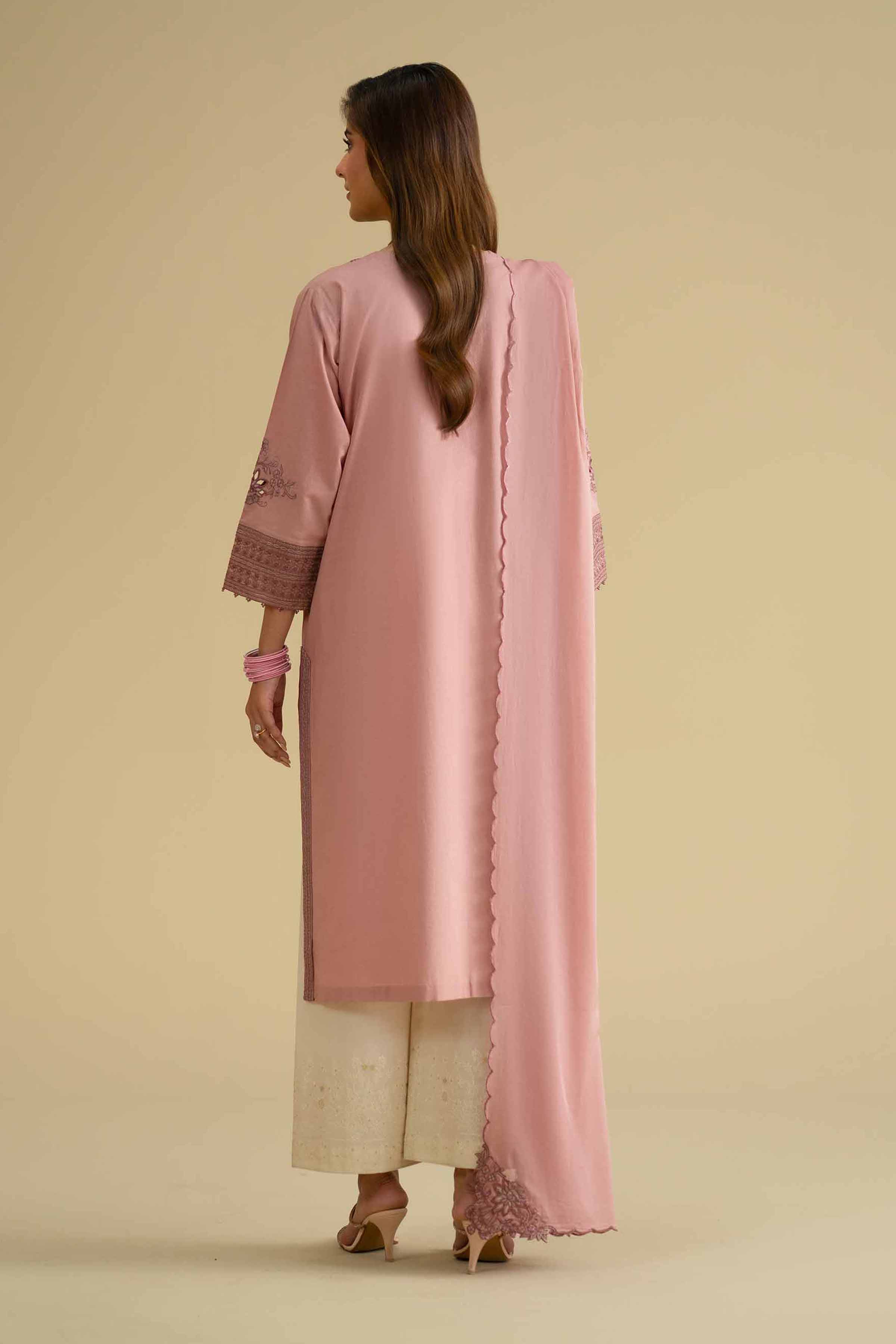 2 Piece - Embroidered Suit - KFE26-17 - Image 3