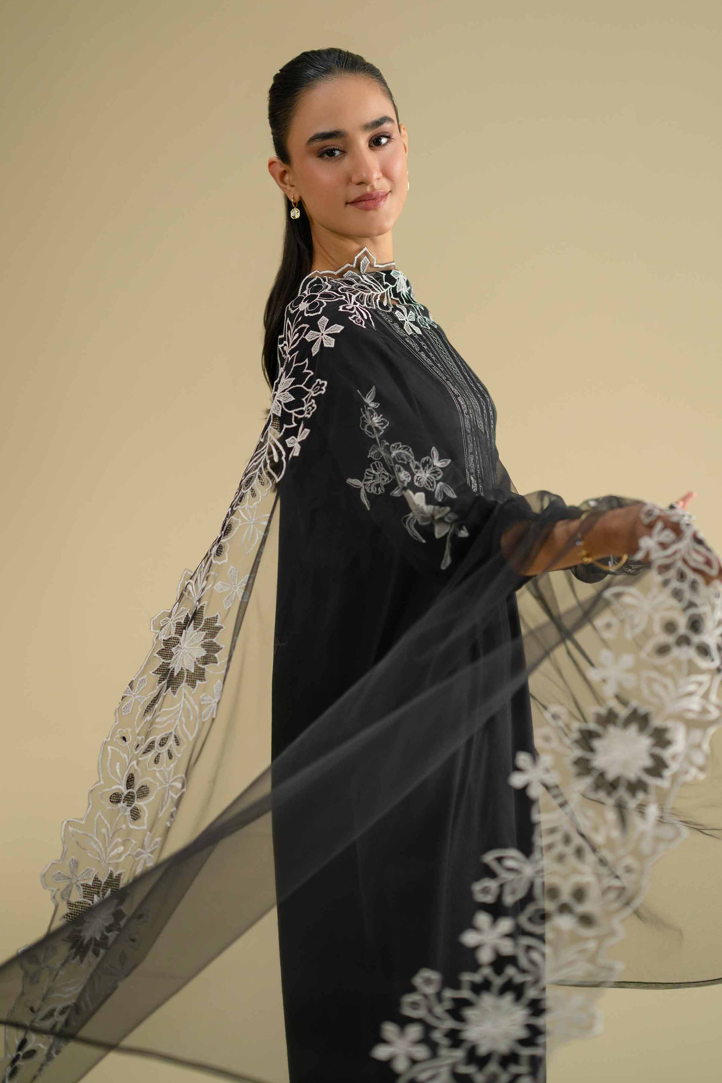 Embroidered Dupatta - KFE26-234 - Image 3