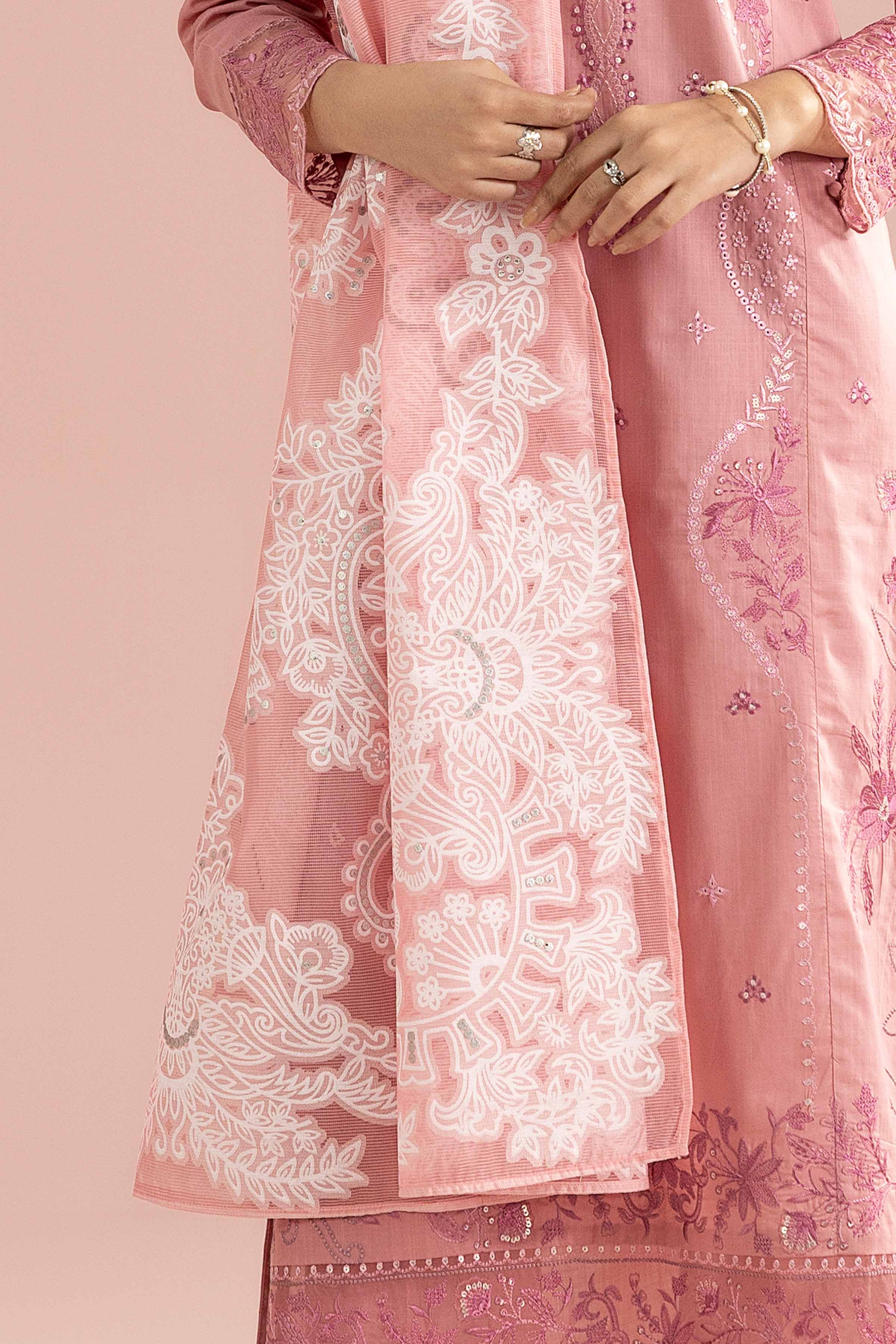 3 Piece - Embroidered Suit - PE26-315 - Image 8