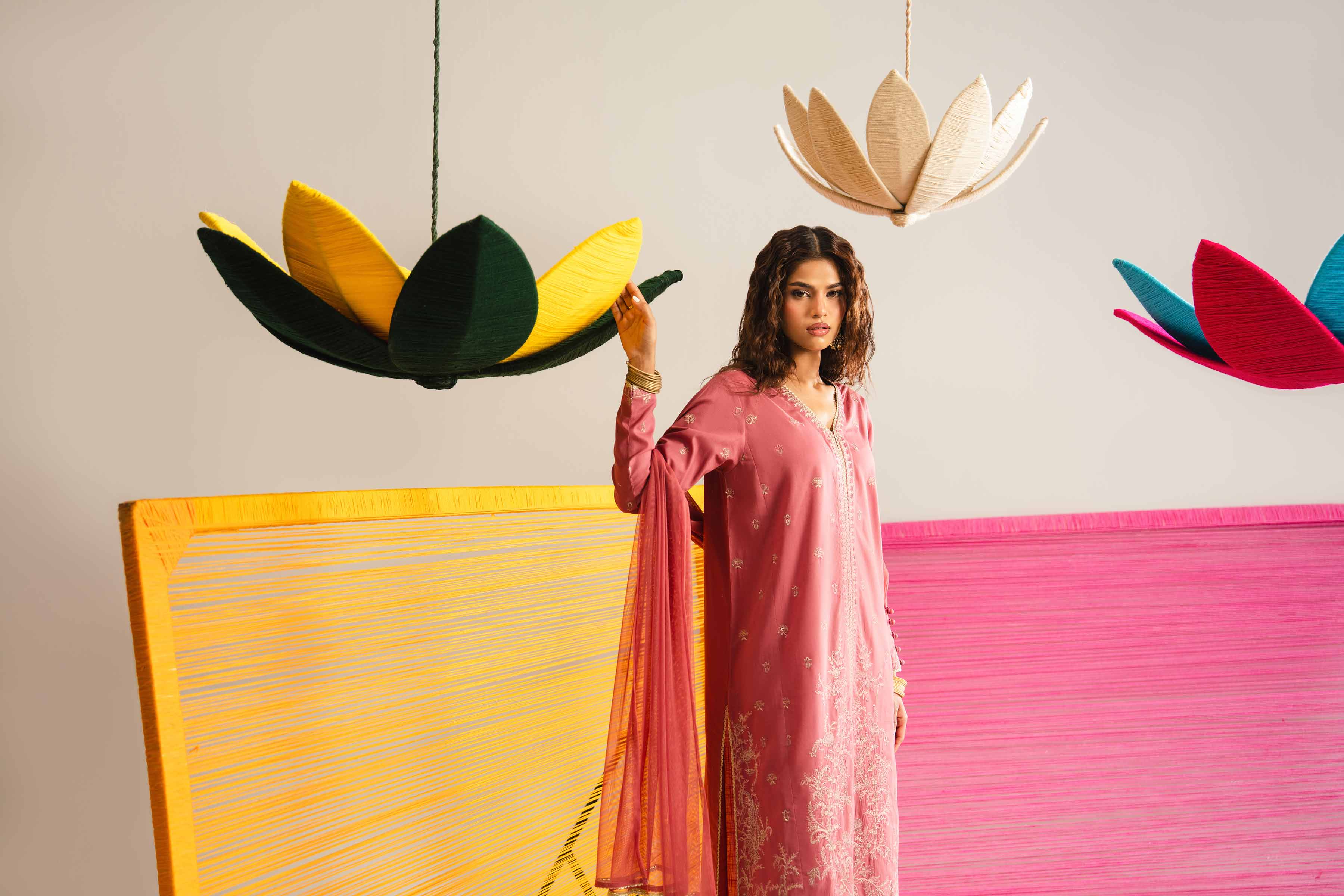 3 Piece - Embroidered Suit - PE26-326 - Image 8