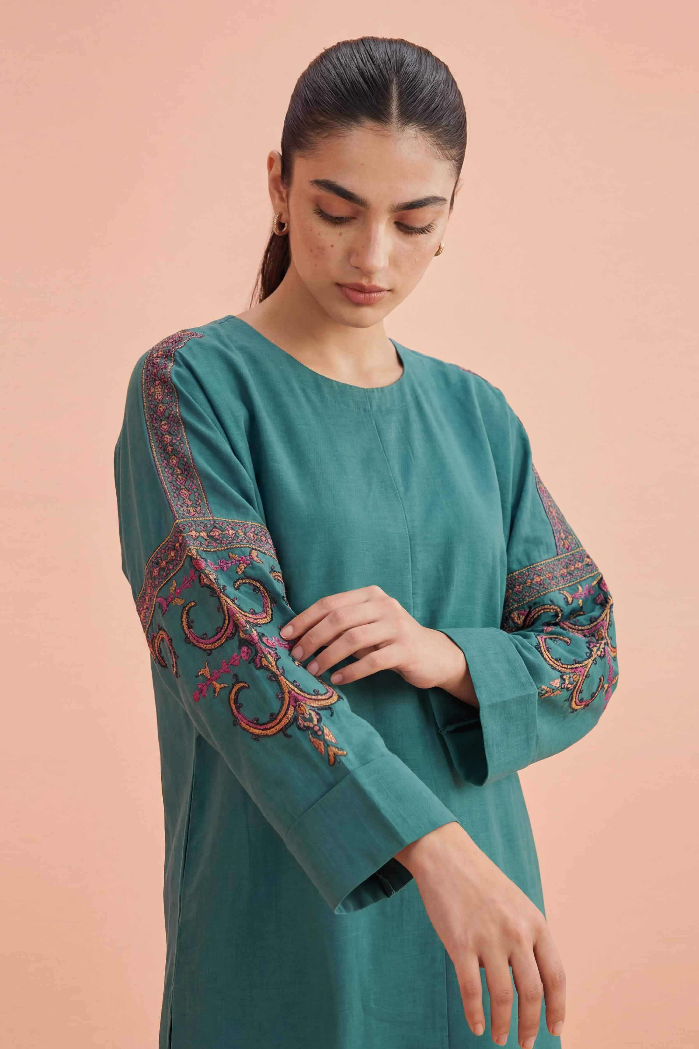 2 Piece - Embroidered Suit - PE26-408 - Image 6