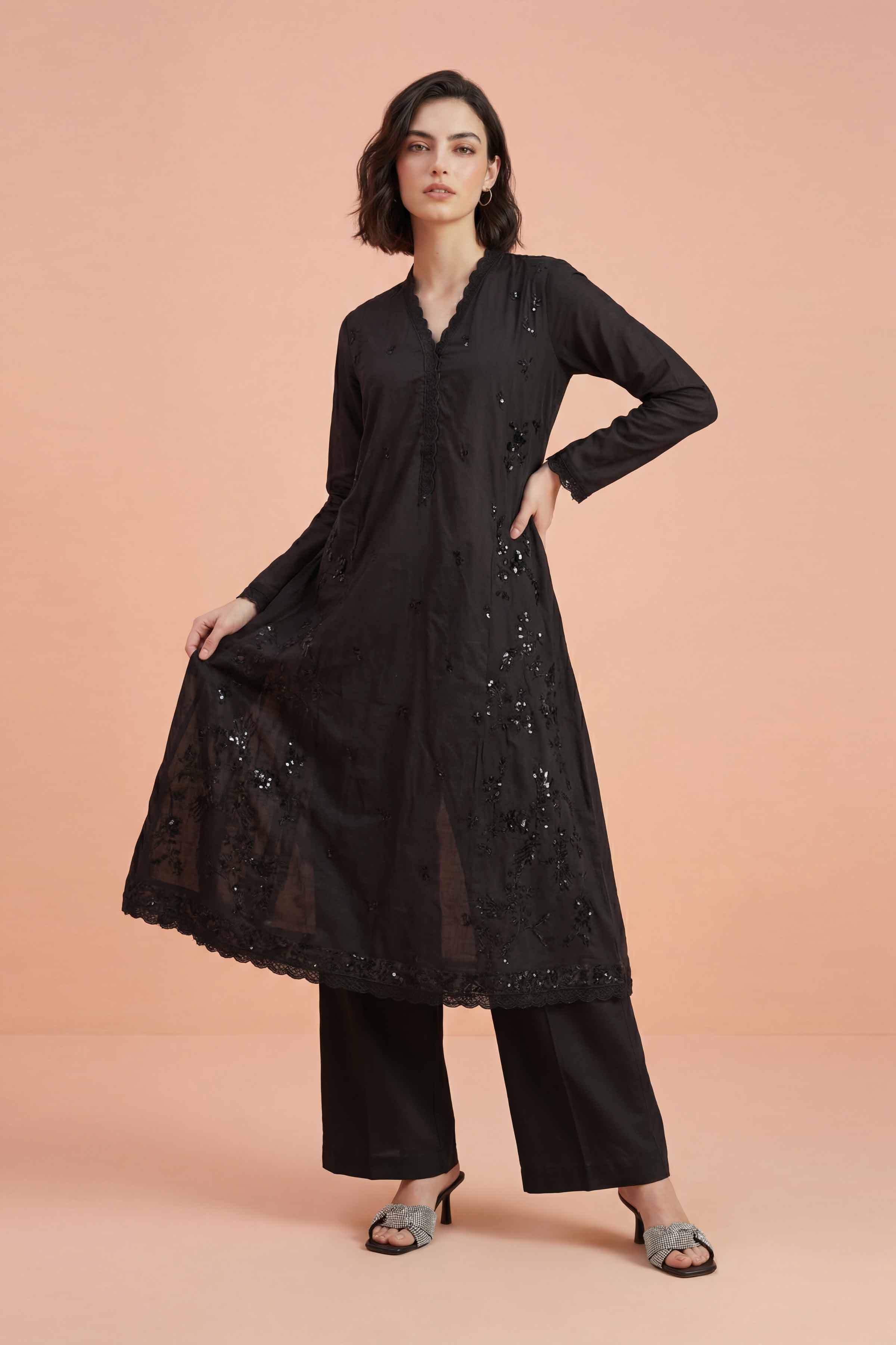 Embroidered Dress - PE26-95 - Image 3