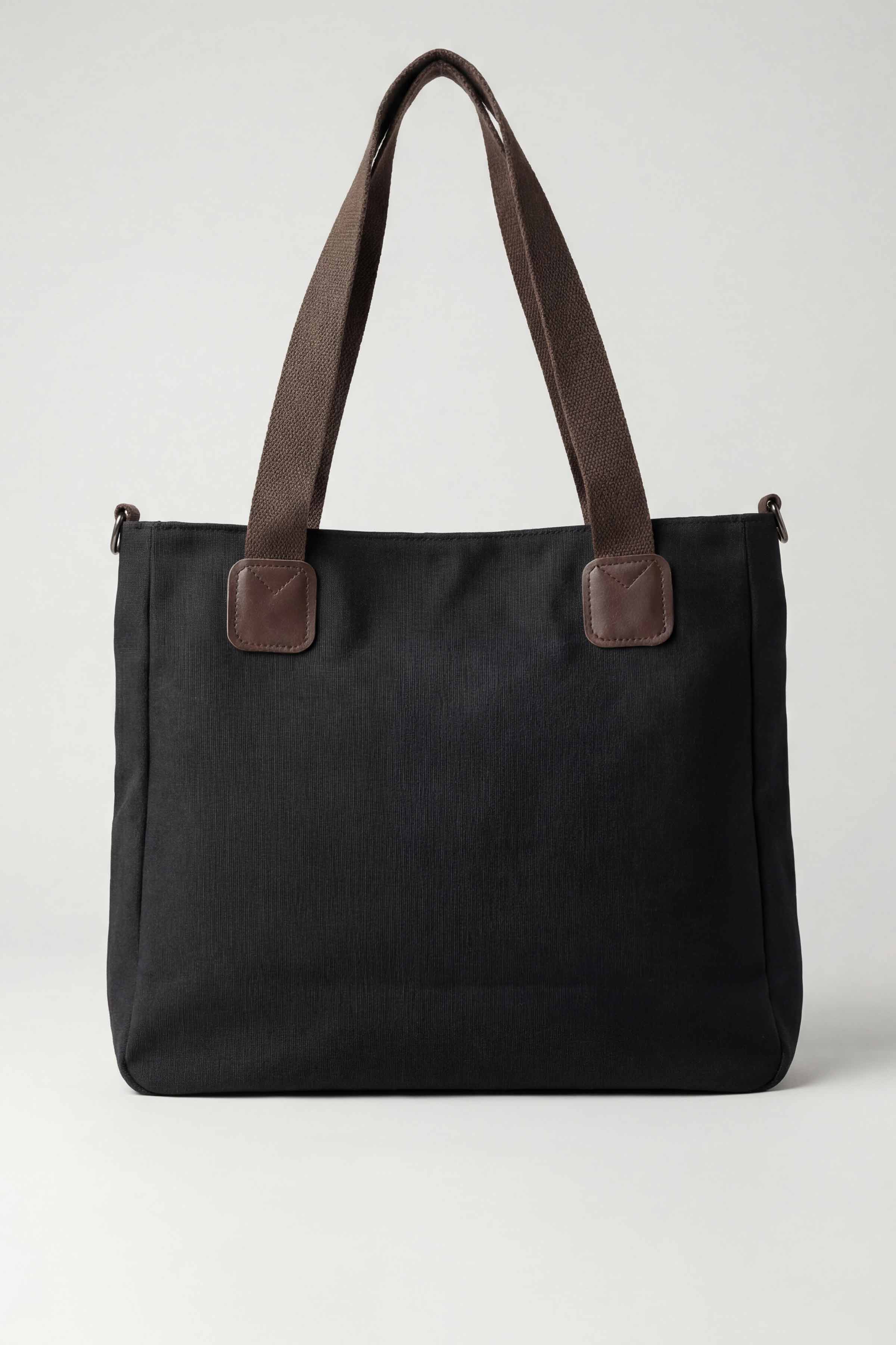 Black Canvas Bag-446302103 - Image 2